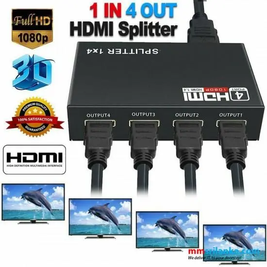 KKC HDMI splitter 4 ports / HDMI splitter Accessories