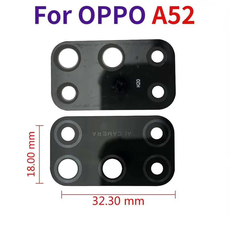 Ống kính camera sau bằng kính có chất kết dính cho OPPO , cho A1k, A5S, A7, A8, A9, A15, A15s, A16, A35, A52, A53, A54, A74, A93, F9, F11 Pro 8