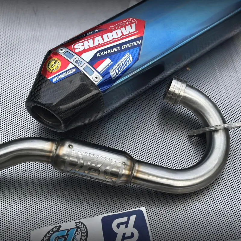 Knalpot CRF150 KLX150 WR155 type POSEIDON BLUE Shadow Exhaust System 5