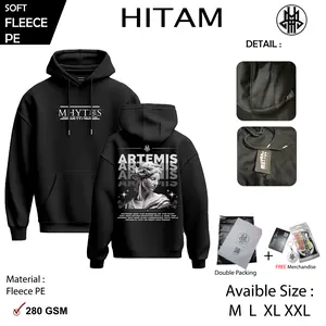 Mhytos Hoodie Jumper Distro Mitologi Series Unisex Pria Wanita Bahan Fleece Tebal 280 gsm Sablon Distro