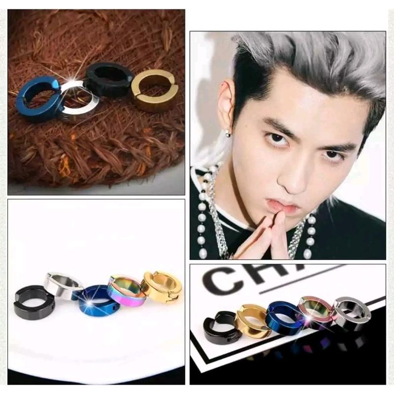 anting jepit korean style tanpa tindik (stainless) 0