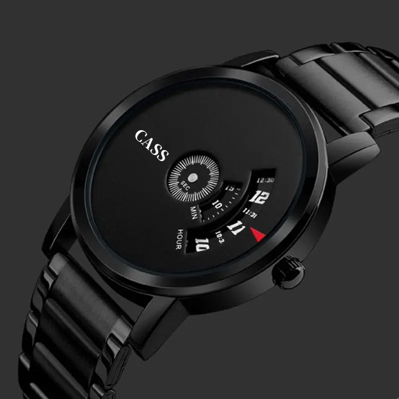 JAM TANGAN AUTOMATIC ORIGINAL JAM TANGAN KONSEP WORMHOLE POINTERLESS JAM TANGAN KUARSA SEDERHANA TRENDI PRIA NON-MEKANIS PELAJAR VERSI KOREA PRIA 6