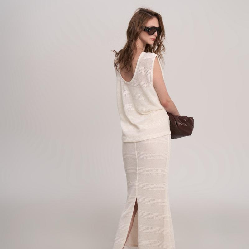 TẶNG ÁO ỐNG Berries | Mira Set | Set len sát nách chất dày dặn kèm váy form ôm