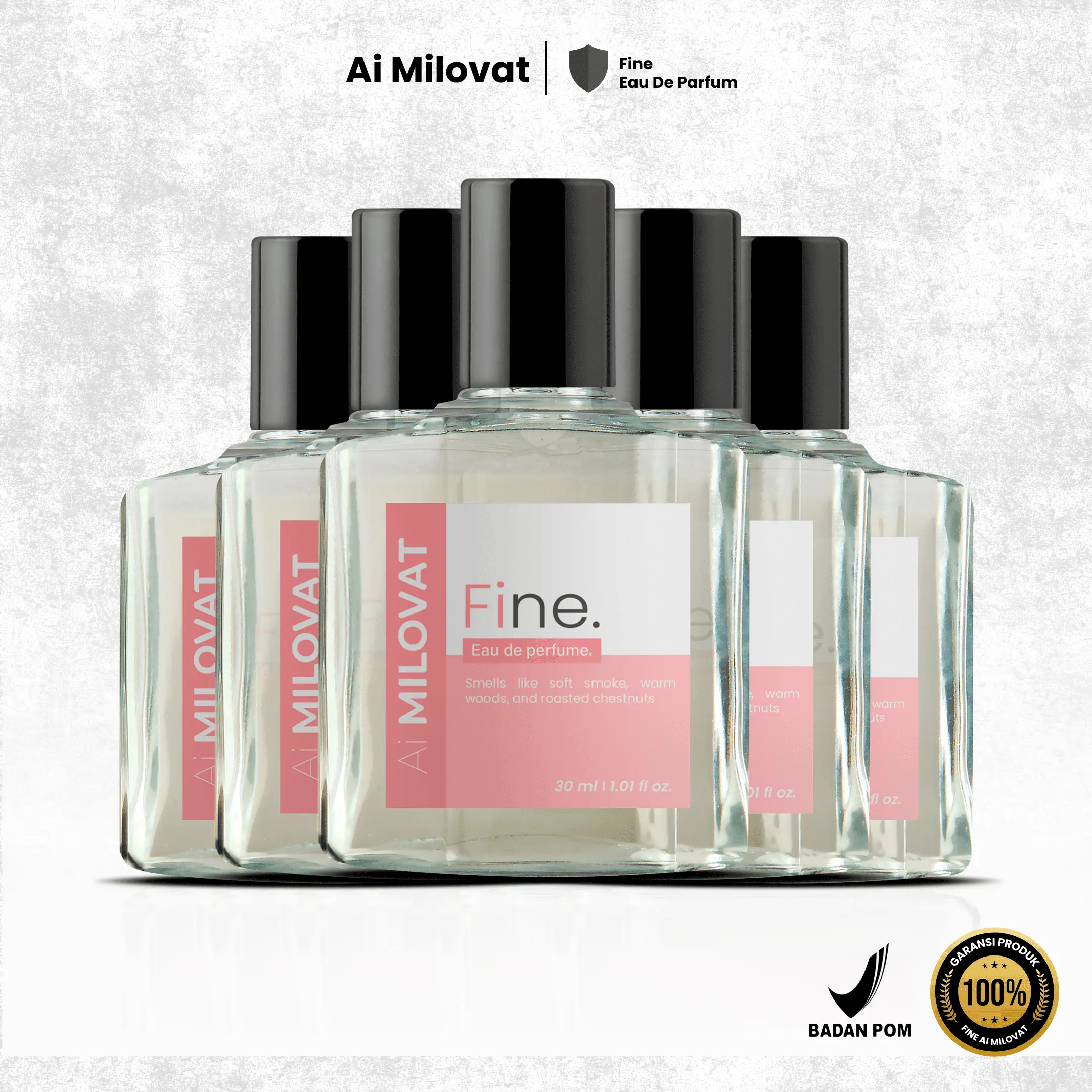 Ai MILOVAT Paket Quintuple Fine Eau de Perfume - Parfum Wangi Unisex Aroma Manis Lembut Elegan Tahan 12 Jam