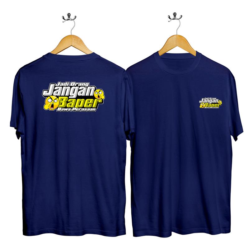 kaos oblong JANGAN BAPER/t-shirt/kaos dewasa/kaos wanita/pria/kaos lengan pendek 5