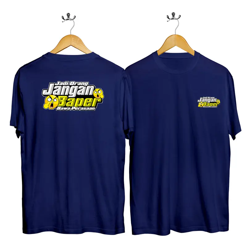 kaos oblong JANGAN BAPER/t-shirt/kaos dewasa/kaos wanita/pria/kaos lengan pendek 5