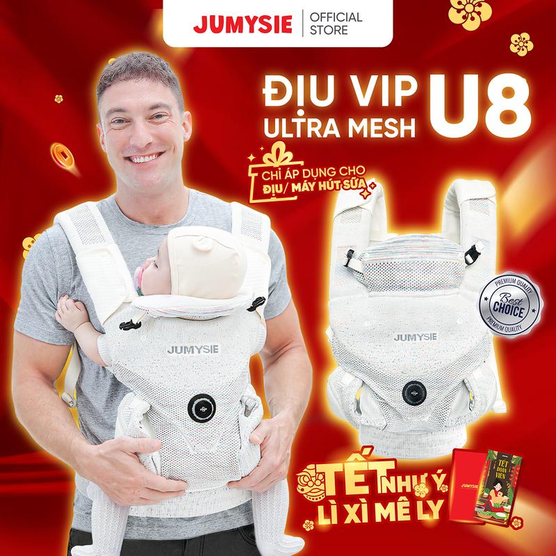 Địu Trợ Lực U8 Ultra Mesh Jumysie Cao Cấp – Vải Flyknit 5D Siêu Thoáng, Khóa Fitgo Thông Minh | BigBuy360 - bigbuy360.vn