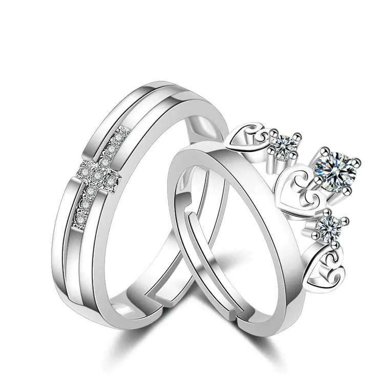 Ladamai 1 Buah Cincin Pasangan Silver / Cincin Pengantin / Cincin Couple / Cincin Pernikahan 3