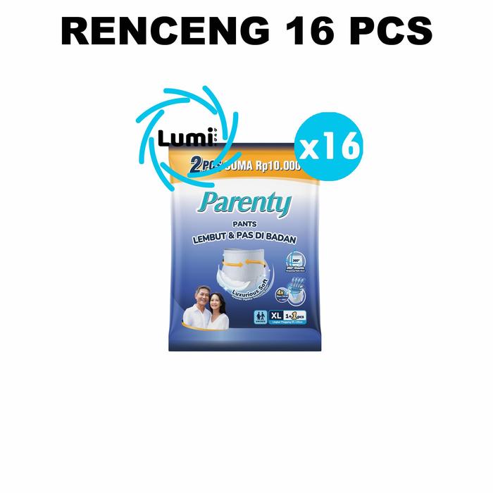 Gambar Parenty Popok Celana Dewasa Renceng Sachet M L XL 16+16pcs - M16+16pcs    dari Lumibebe Kota Administrasi Jakarta Selatan 4 Tokopedia