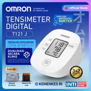 OMRON - Tensimeter Digital HEM 7121J | Tensi Digital Alat Ukur Tekanan Darah | Blood Pressure Monitor HEM 7121 J