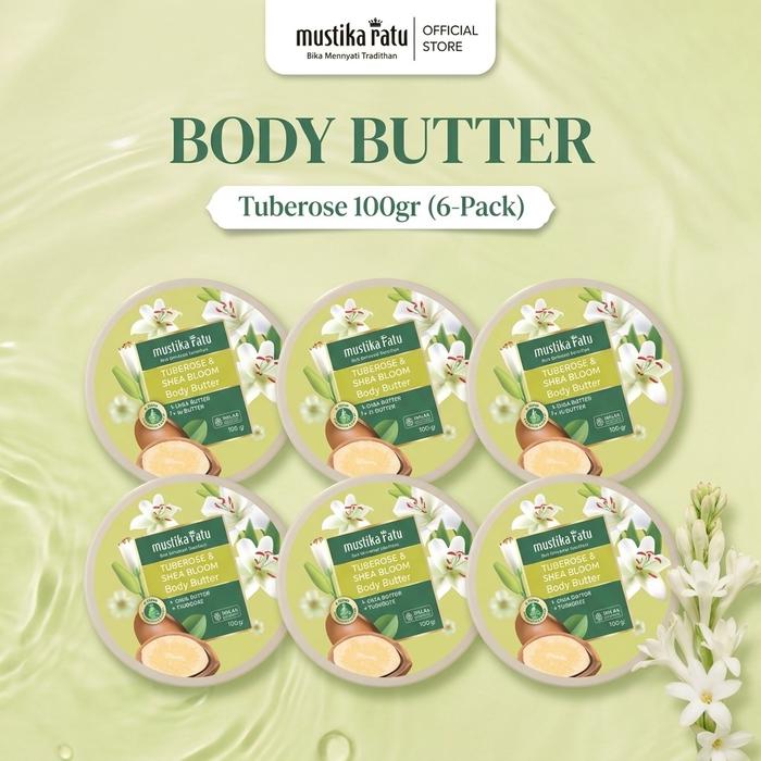 Gambar [Mustika Ratu] Tuberose & Shea Bloom Body Butter 100 gr - 6 pcs dari mustikaratuid Kota Administrasi Jakarta Barat Tokopedia