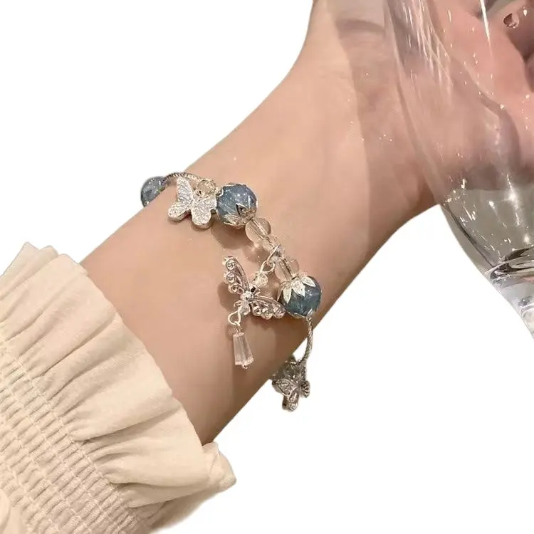 Burst floral butterfly bracelet new Chinese fashion fairy hand ornament to send girlfriend to girlfriend birthday