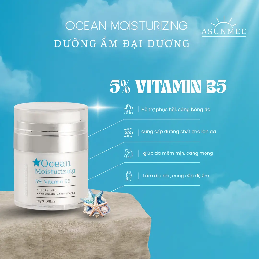 Kem dưỡng cấp ẩm sâu OCEAN MOISTURIZING [ ASUNMEE ] 30g cho mọi loại da