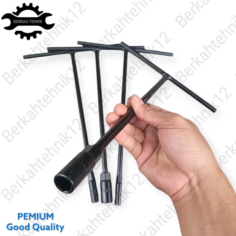 Paket Kunci T Sok Set T8 T10 T12 T14mm Ef Tekiro Crome Vanadium Kunci pas soket perbaikan T-Type Wrench Kunci Sock T 08 MM 10MM 12MM 14MM 2