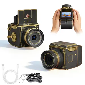 Kamera Digital Retro Premium – Kamera Foto & Video Desain Klasik, Stylish, Free Tali & Kabel