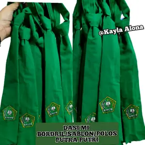 DASI MADRASAH warna HIJAU BORDIR | SABLON | POLOS untuk Sekolah