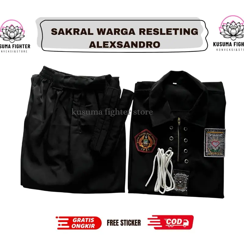 Sakral Warga PSHT Resletting Bahan Alexsandro - FREE STICKER