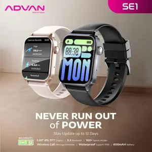 ADVAN Smartwatch SE1 AI Voice Assistant IPS 1.83” Wireless Bluetooth Call Waterproof IP68 600mAh Standby Time up to 30 Days | ONE-Net