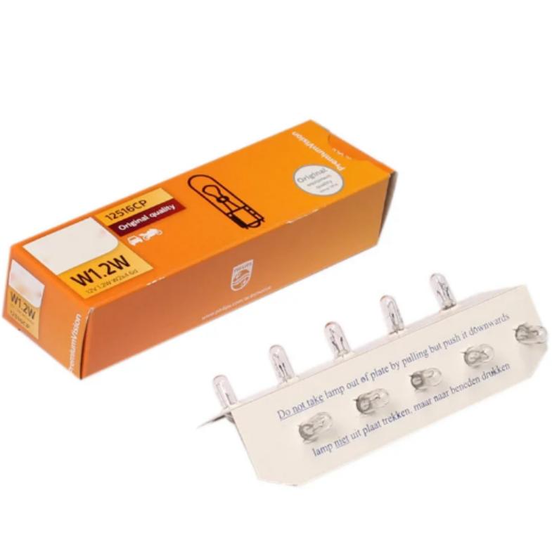 Product Introduction of For Philips T5 W1.2W W2.3W T4W 12061 12516 12929 12V Original Standard Halogen Car Light Bulb (1 Bulb) 15