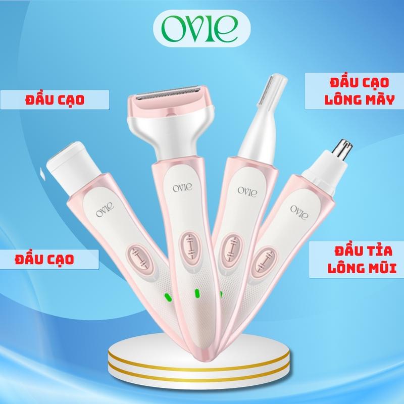  Máy Cạo Lông Nữ OVIE L2 4in1 - Cạo Lông Mặt Tỉa Lông Mày Cạo Lông Nách Vùng Bikini Tay Chân An Toàn Hiệu Quả 