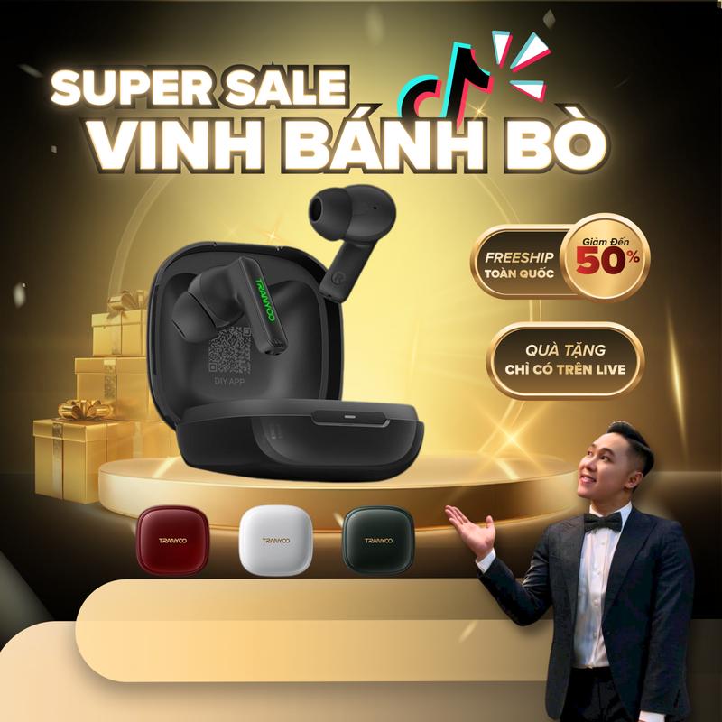    DEAL SHOCK MỞ BÁN - ĐỘC QUYỀN VINHBANHBO   Tai Nghe Bluetooth 6.0 M01 DIY APP Trình Điều Khiển Loa 13mm Với Âm Trầm Lớn | Bluetooth 6.0 | 6H nghe nhạc | 2 Mic cho cuộc gọi chống nhiễu Tùy Chỉnh Qua APP tai nghe iphone tai nghe bluetooth không delay 