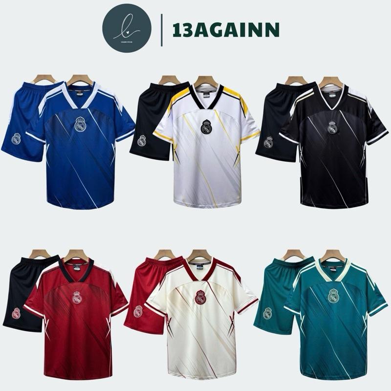 Bộ quần áo bóng đá, đồ đá banh REAL LENGER logo THÊU vải thun lạnh cao cấp loại I Top Sport