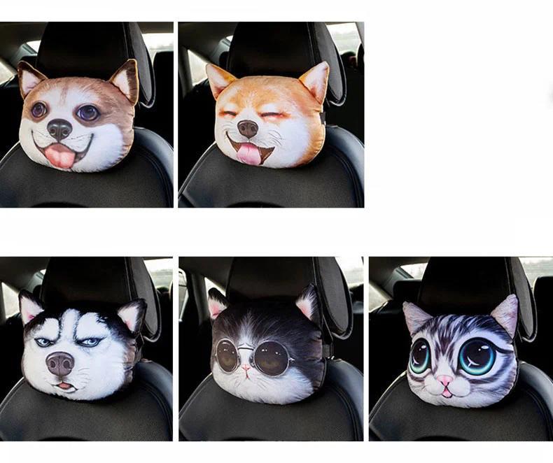 Product Introduction of Car Pillows Headrest Neck Cushion Auto Supplies Car Shoulder Pad Accessories Cervical Cushion Woman Travel 3D Animal Soft Pillow 13
