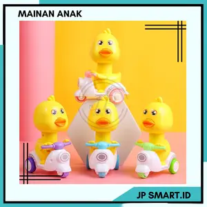 Mainan Anak Anak Tipe Tekan Meluncur Bebas Model Hewan Bebek Vespa Burung Hantu Untuk Anak Bayi Anak Kecil