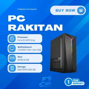 PC Rakitan Intel Core i5 3470 RAM 8GB SSD 256GB HDD 500GB Windows Professional Garansi 1 Tahun