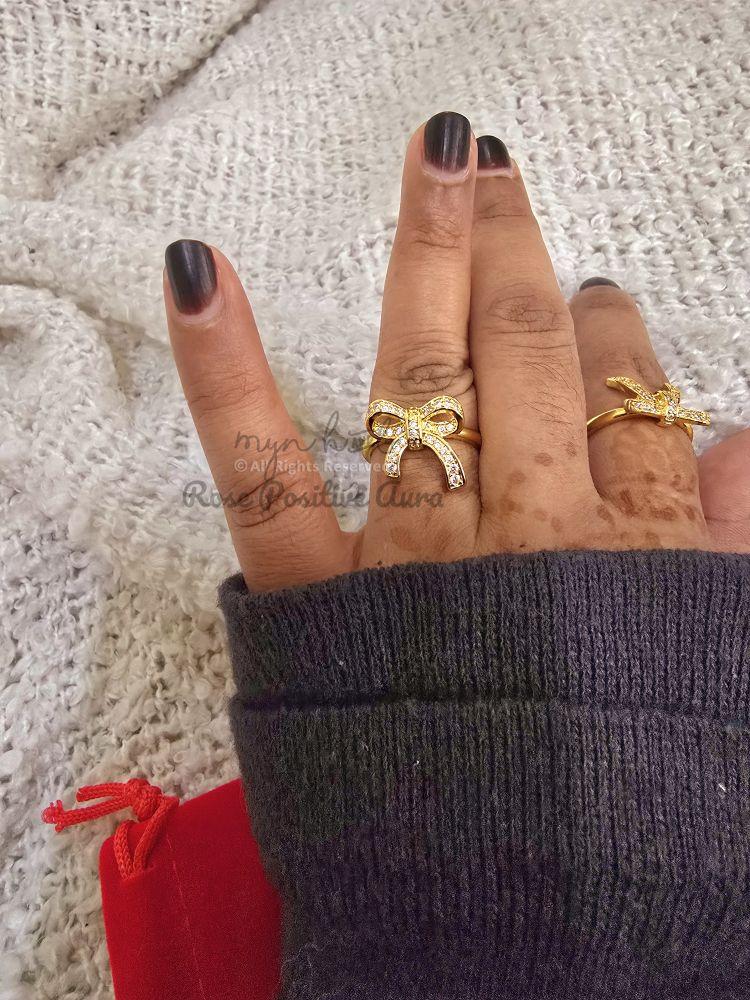 Product Introduction of Ribbon ring bangkok gold adjustable. come with engraved / chop inside. *remark the size and we will adjust the ring accordingly* 12
