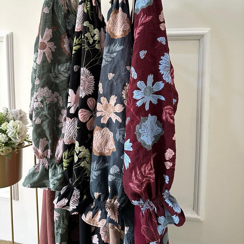 GALERYSISCHA Abrina Dress Gamis Wanita || Jenna Crinkle Lembut Nyaman Oversize Simple 3