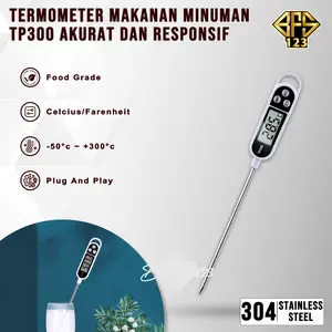 Termometer Suhu Makanan Minuman TP300 Digital Food Thermometer Pengukur Suhu