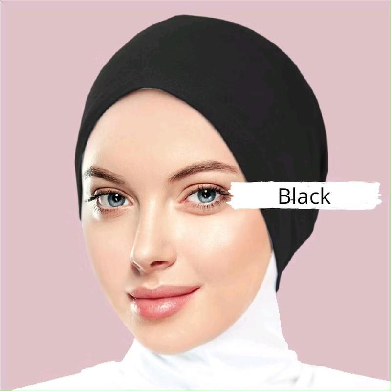 Anak Tudung Inner Warda Cotton Undercap | Snowcap Inner Cap Black ...