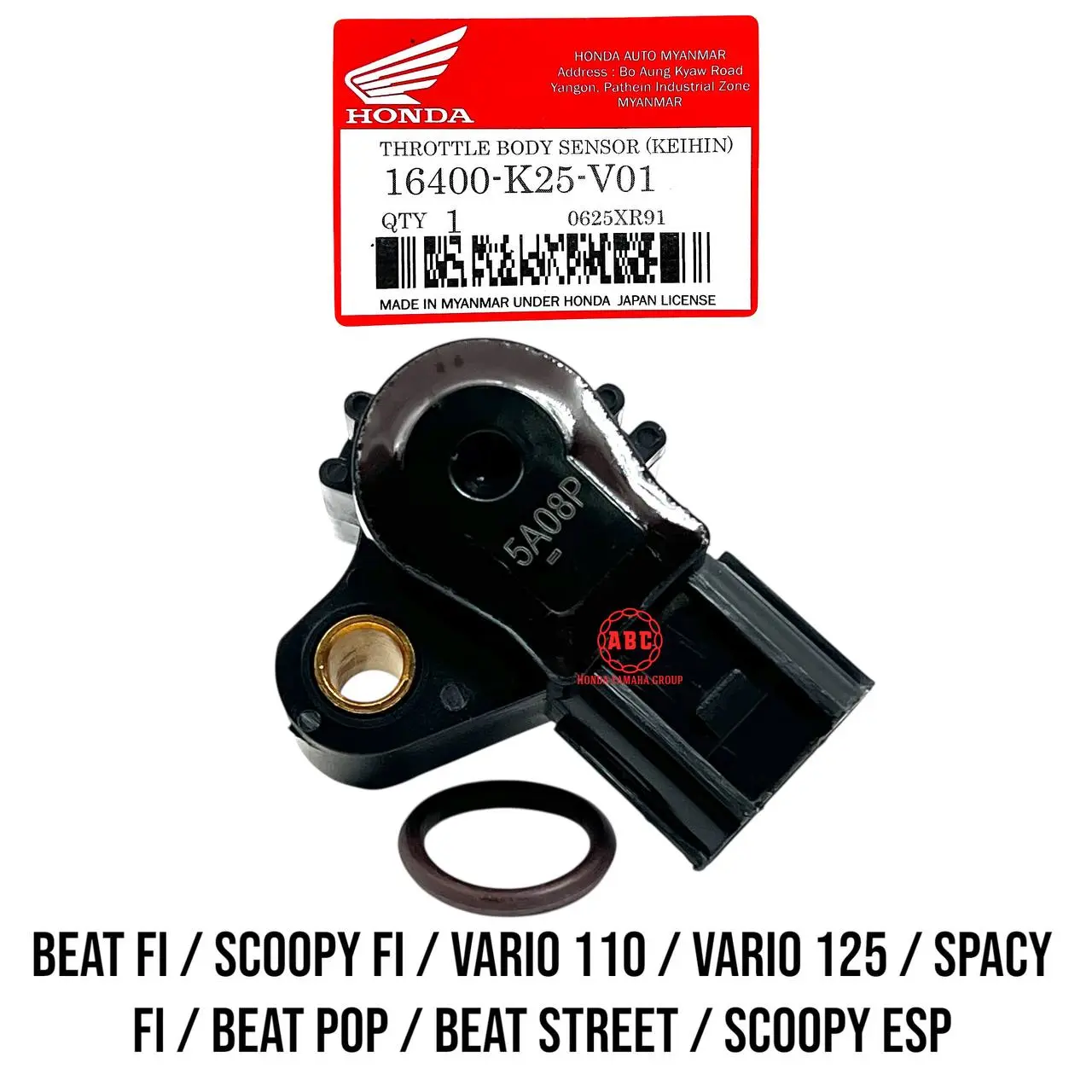 Sensor TPS Beat Fi / Scoopy FI / Vario 110 FI / Vario 125 FI / Spacy FI / Beat Pop 16400-K25-V01 M91