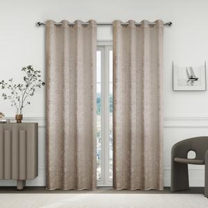 CASA RUYI 137*230CM Cortina De Tejido Jacquard Con Estampado En Cuadrícula Diseño Con Textura Tridimensional Sensación De Algodón, Transpirable Y Duradera