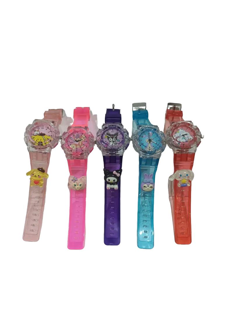 Product Introduction of jam tangan anak ada melody dan lampu warna - warni Fashion Karet Led Perempuan 5