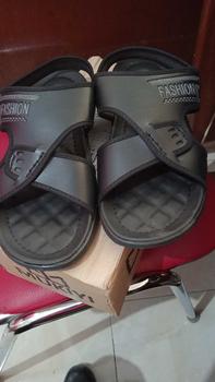 Product Review of Sandal Original Selop Pria Slip On Nyaman Kuat Empuk Hitam Coklat Cowok Kasual Sendal Laki-laki Kasual from A**y 0