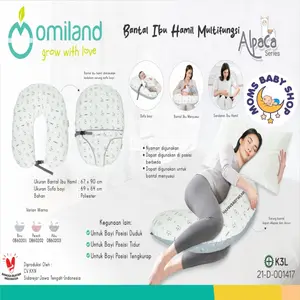 MOMS_ Omiland Bantal Ibu Hamil Bayi Multifungsi Sofa Menyusui Alpaca / SEA HORSE Series / Maternity Pillow