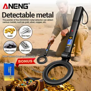 ALKAMAL Alat Pendeteksi Emas Logam Dalam Tanah Metal Detektor Emas Sound LCD Display + Baterai 9V