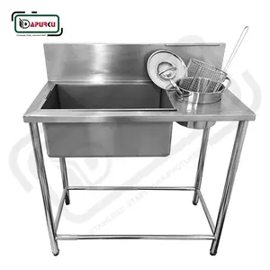 Meja Dusting / Penepungan Ayam Goreng Fried Chicken Stainless Steel