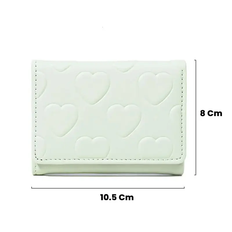 Dompet Lipat Wanita Motif Love Timbul Dompet Mini Wanita  Lucu New Collection BY009 Kartu Kulit 8