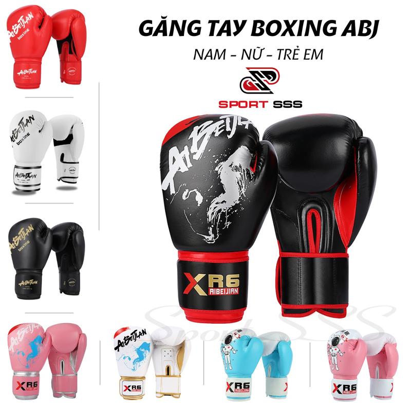  Găng tay Boxing  - Võ thuật - Đấm bốc ABJ chuyên nghiệp - phong trào Nam - Nữ - Trẻ Em cao cấp nhiều phiên bản 