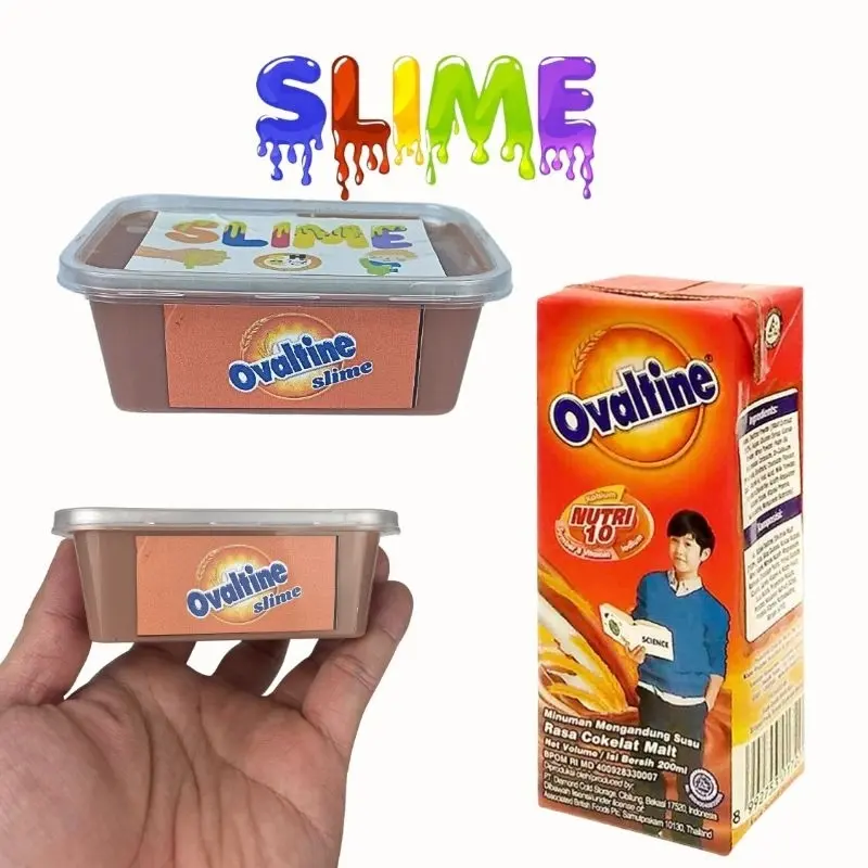 Slime Susu Cokelat Wangi Milo Ovaltine Tofu Slime Jiggly by GHEduPlay