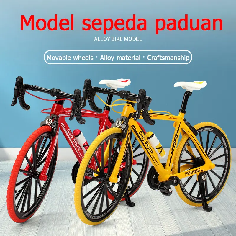 Diecast Sepeda Roadbike Alloy scala 1:10 Mainan Sepeda Gunung Diecast Mountain Bike Dewasa Hadiah