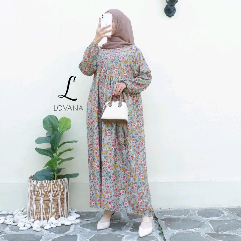 Arsy Midi Dress Rayon Premium Lovana Indonesia 2