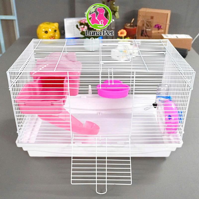 Lồng nuôi hamster cỡ LỚN LunaPet LH08 - Lồng chuồng nuôi hamster đầy đủ phụ kiện