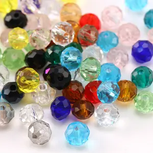 Manik Kristal Pipih 6mm (88 pcs) – DIY Beads untuk Aksesoris & Dekorasi – Varian Warna Lengkap