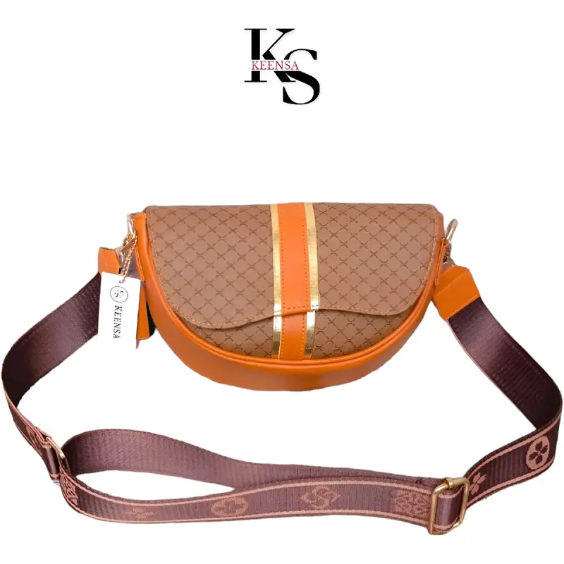 [BELI LOKAL] KEENSA Tas Selempang Wanita Dhenissa Bahan PVC Motif Silang Kulit tas tote bag whits tas selempang & bahu 1