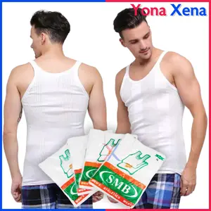 Singlet Kaos Dalam Pria Dewasa SMB Putih