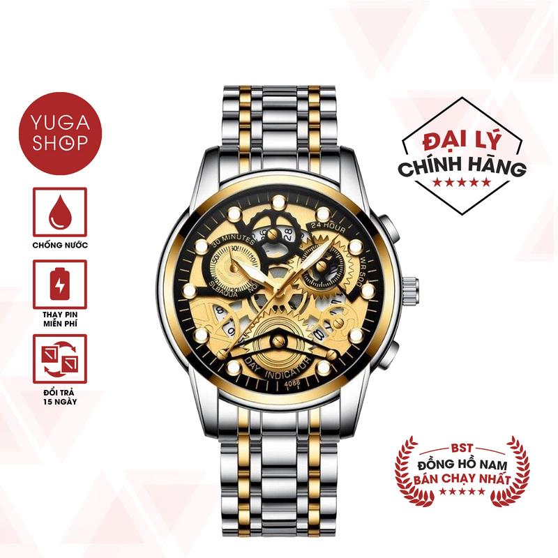 Đồng Hồ Nam INDICATOR F6  Mặt Tròn Kim Dạ Quang Cực Đẹp Chạy Pin, TẶNG KHĂN LAU, HỘP ĐỒNG HỒ, PIN ĐỒNG HỒ DỰ PHÒNG ( SỐ LƯỢNG QUÀ TẶNG CÓ HẠN )